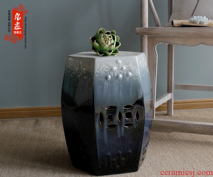 Drum who ceramic stools decorative porcelain pier cold pier of new Chinese style originality sit toilet who sitting room between example porcelain who