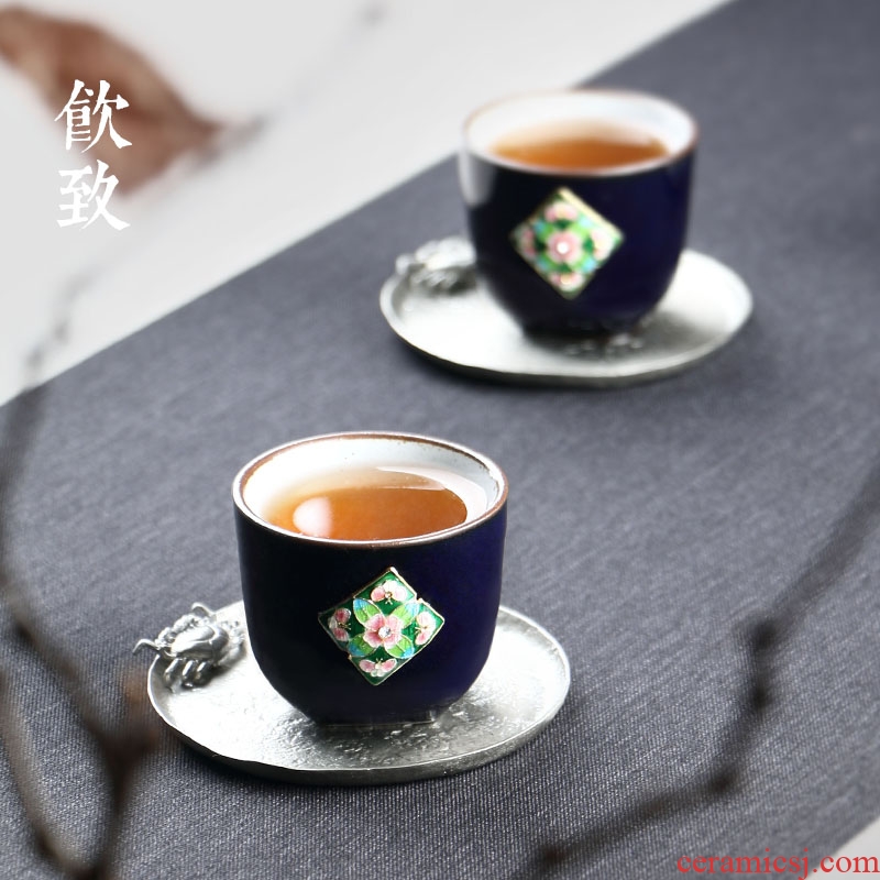 Ultimately responds to coarse pottery sample tea cup of jingdezhen ceramics single cup tea tea set personal cup large master cup cup