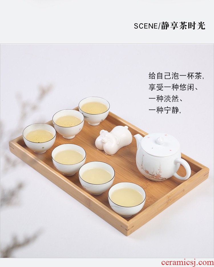 The Product porcelain remit dehua white porcelain jade round cup single ceramic tea cup sample tea cup personal master cup by hand