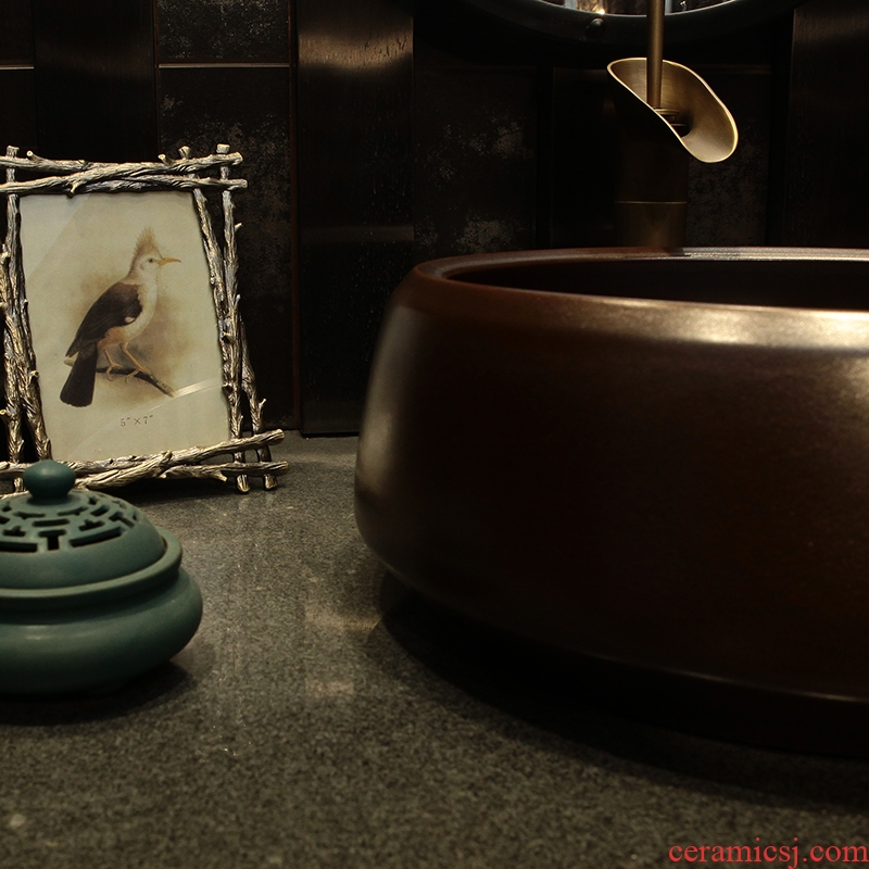 Hotel ceramic toilet lavabo stage basin round art basin sink basin sinks American restoring ancient ways