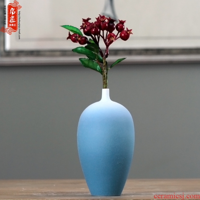 Jingdezhen ceramic dry flower vase furnishing articles flower implement creative home sitting room ark, the table decoration flower arrangement