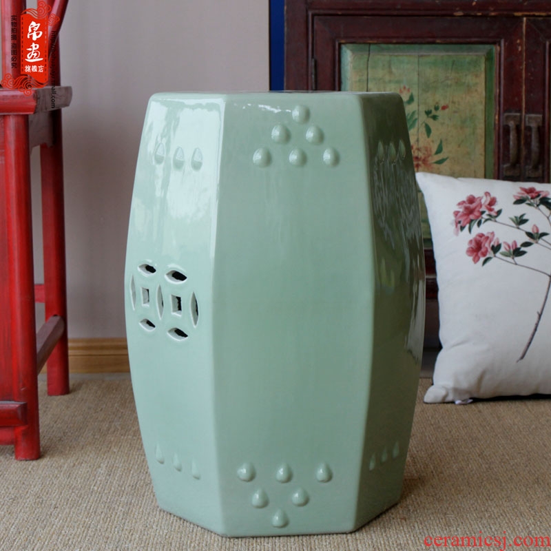 Jingdezhen ceramics classical drum who chair sitting room home decoration and porcelain who who porcelain pillar landing place