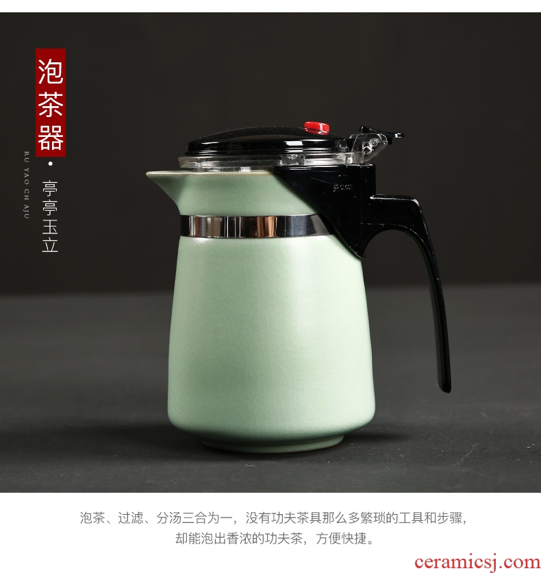 Your up passes on technique the up start elegant tea pot of anti hot ceramic teapot filter tank large capacity with gift box