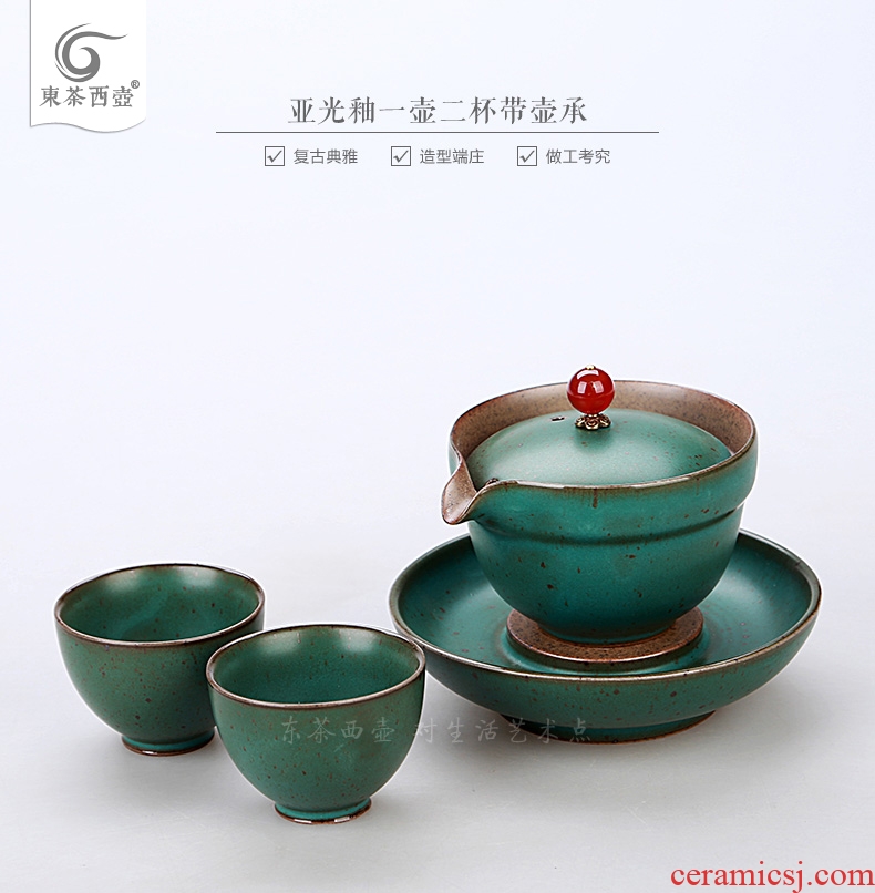 East west tea pot of Japanese tea sets dry tea with the ancient glaze a pot of 2 cups do make a pot of bearing group