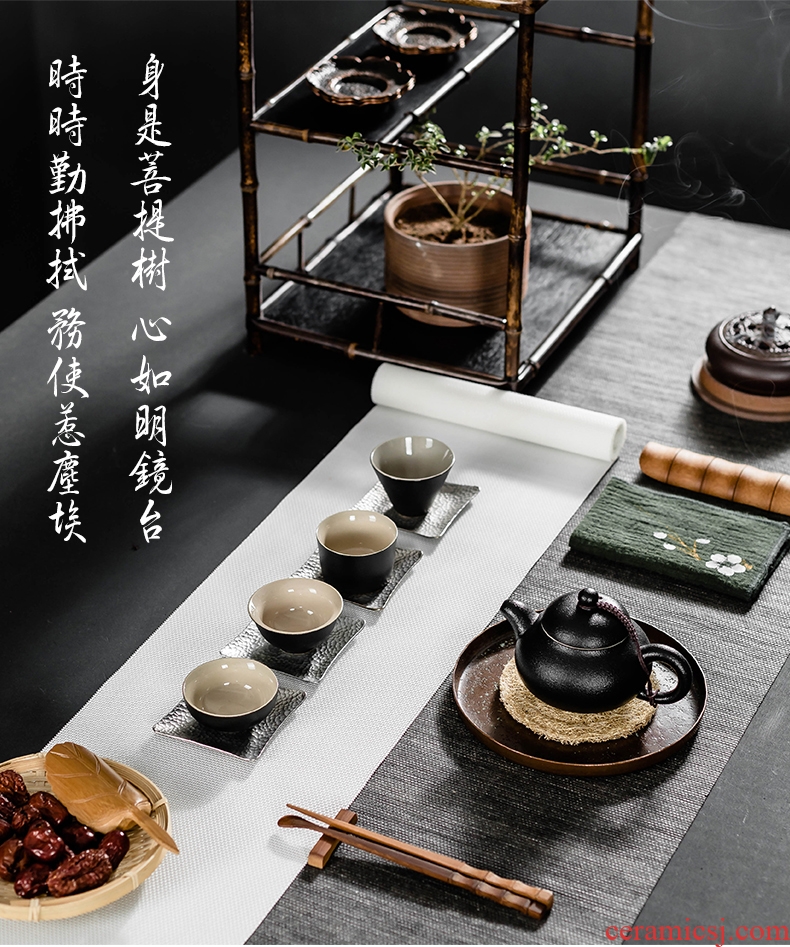 Famed tea kungfu tea cups of black single small individual small koubei master mugs household sample tea cup