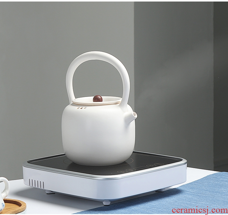 Quiet life in the white water jug kettle boiling kettle ceramic electric TaoLu teapot tea health household teapot