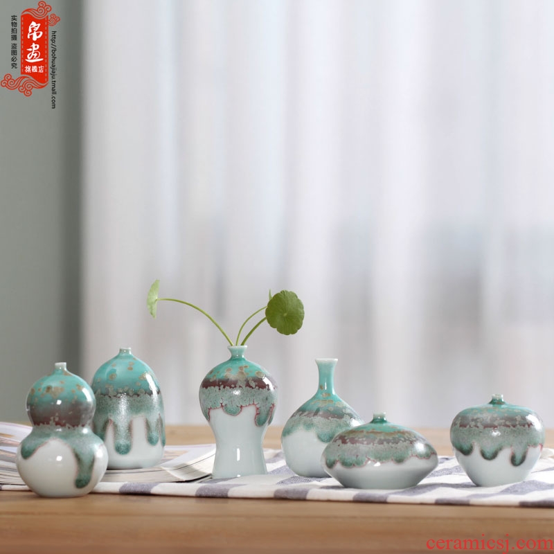 Flower garden furnishing articles flowers exchanger with the ceramics hydroponic green plant small POTS creative living room bedroom soft adornment Taiwan crispy noodles
