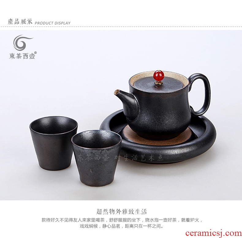 East west tea pot of Japanese tea sets dry tea with the ancient glaze a pot of 2 cups do make a pot of bearing group