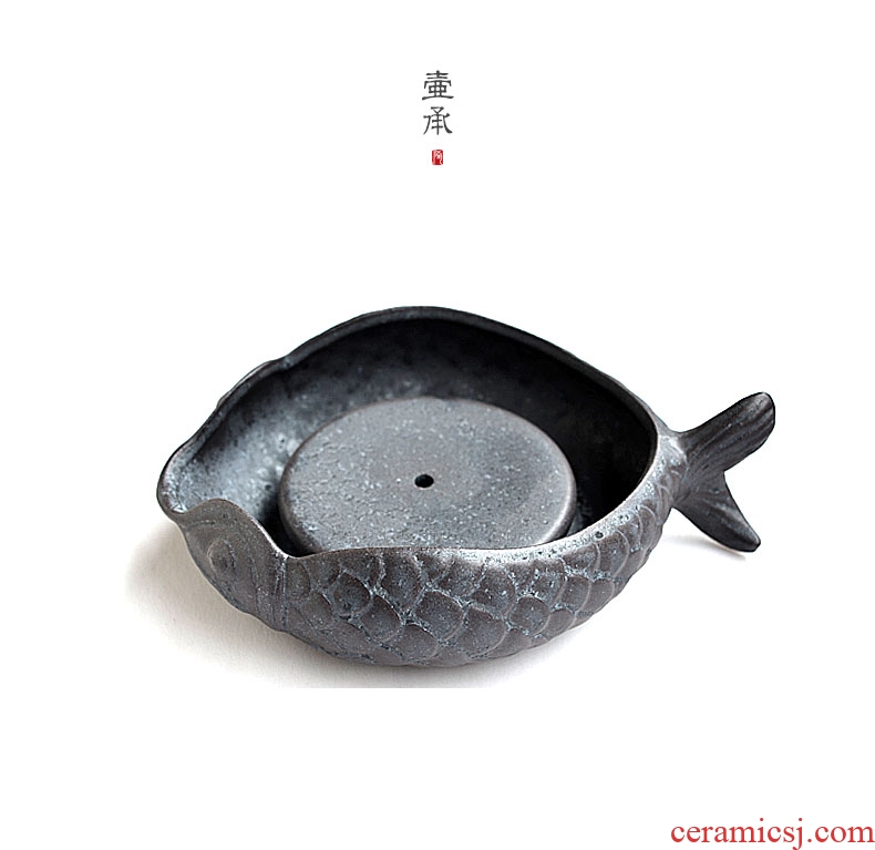 Tao fan undressed ore clay rust glaze thick clay POTS do make a pot of bearing cup water ceramic pot pad tea bag in the mail