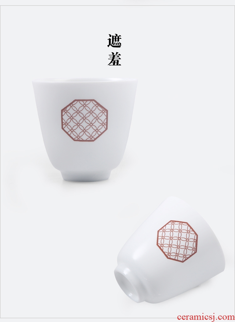 The Product dehua white porcelain porcelain remit hand - made fragrance - smelling cup Sue window small jiangnan fresh artistic ceramic tea cup sample tea cup