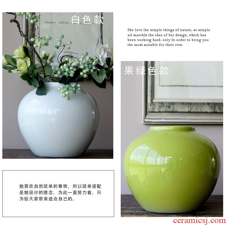 Jingdezhen ceramic vase furnishing articles of new Chinese style living room grain dry flower flower arranging flowers, TV ark, adornment household