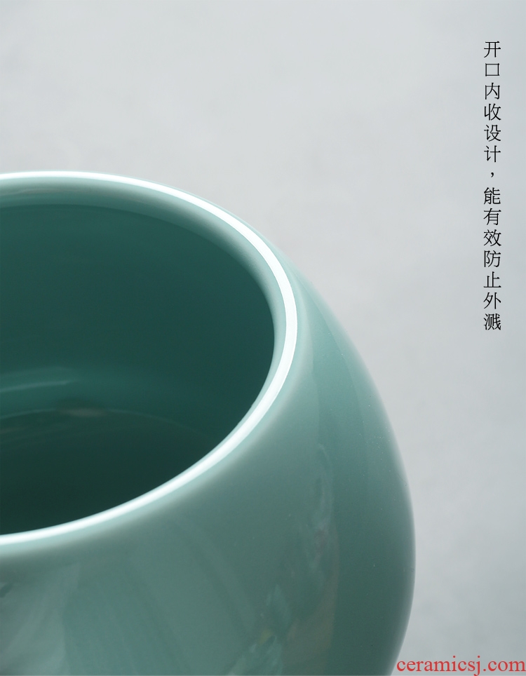 Wash the ceramic bowl type restoring ancient ways tea to build for Wash in hot water celadon cylinder move cup kung fu tea set dry slag bucket