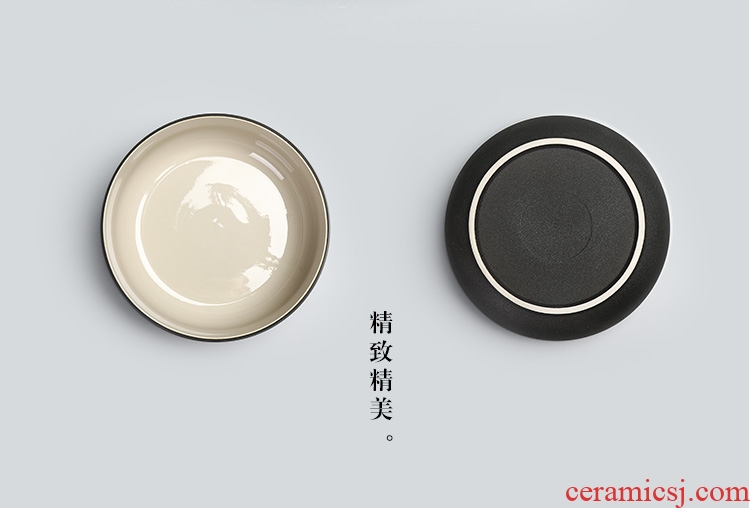 Chen xiang, black pottery tea wash to wash to the ceramic kung fu tea set large tea accessories cup writing brush washer water jar