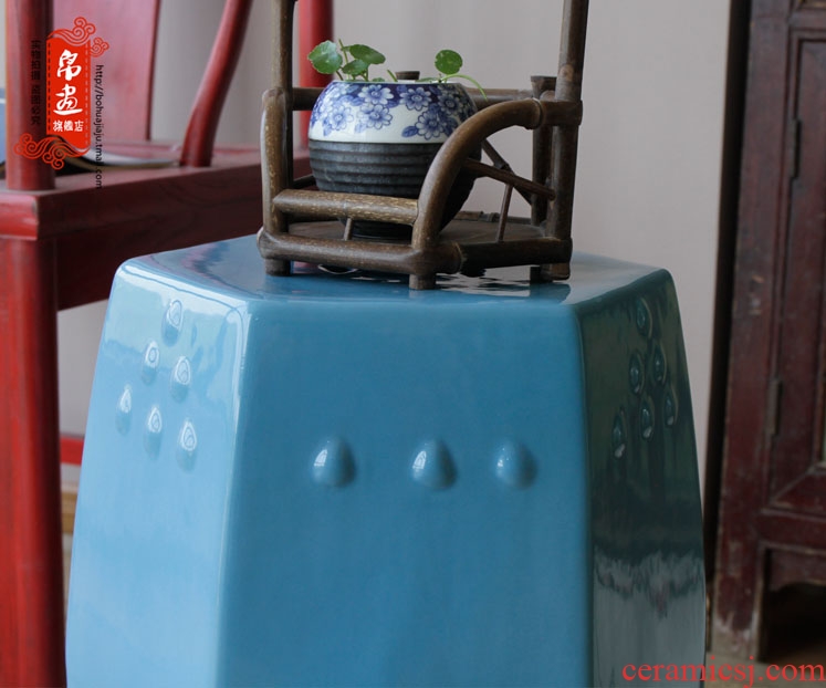 Jingdezhen ceramics classical drum who chair sitting room home decoration and porcelain who who porcelain pillar landing place