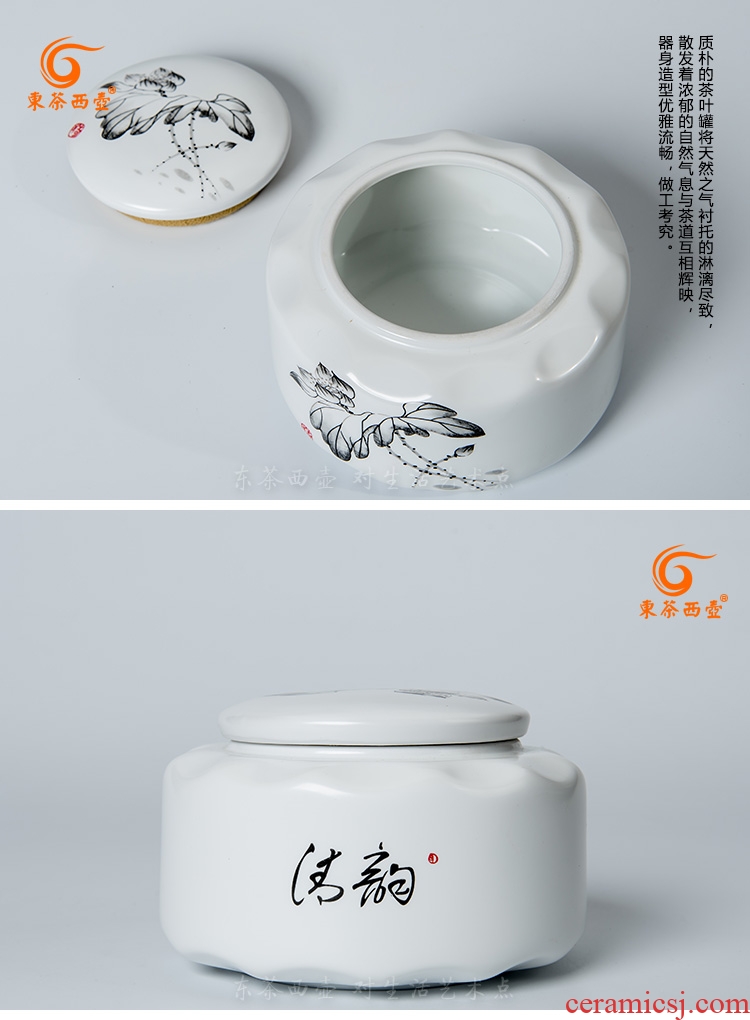 East west tea pot of ceramic tea pot seal up POTS of pu - erh tea pot suet glaze inferior smooth flat wave number