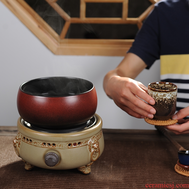 Passes on technique the up ceramic the black tea boiled tea, the electric some ceramic furnace boiling tea stove make tea tea set steam temperature curing pot of tea