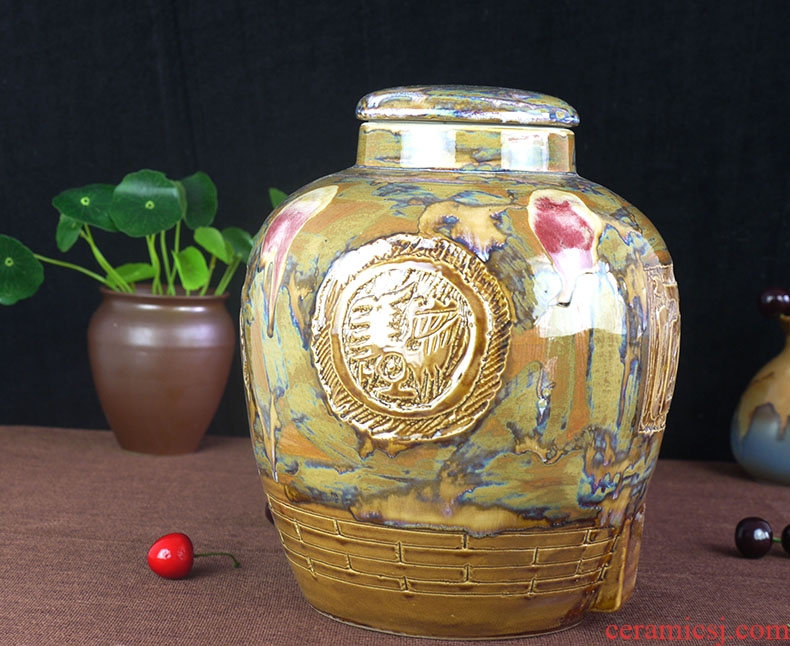 (/50 kg of jingdezhen ceramic bottle wine jar it hip mercifully jars variable glaze its