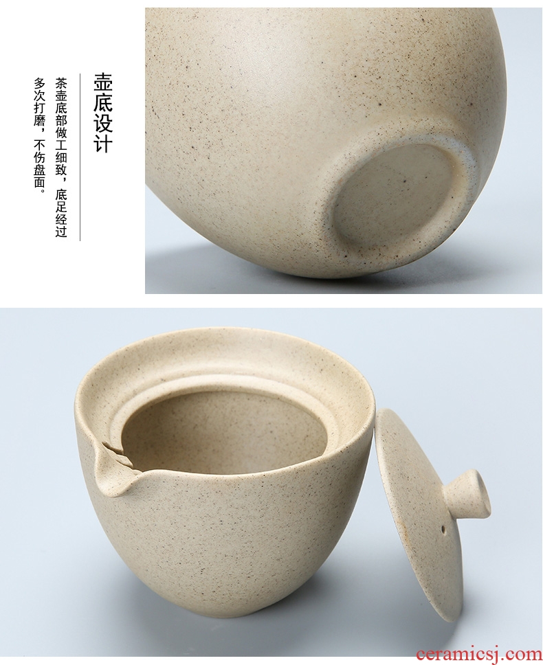 Passes on technique the coarse pottery up crack cup travel sack portable a pot of restoring ancient ways is a ceramic cups Japanese tea pot