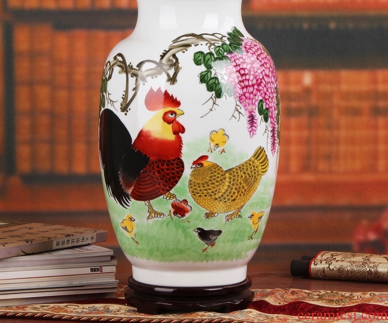 Hu, high - grade gift porcelain vase hand - made works of jingdezhen ceramics powder enamel the qing family east gourd bottle