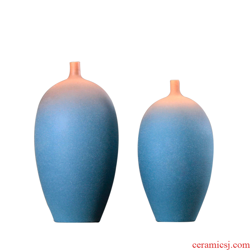 Jingdezhen ceramic dry flower vase furnishing articles flower implement creative home sitting room ark, the table decoration flower arrangement