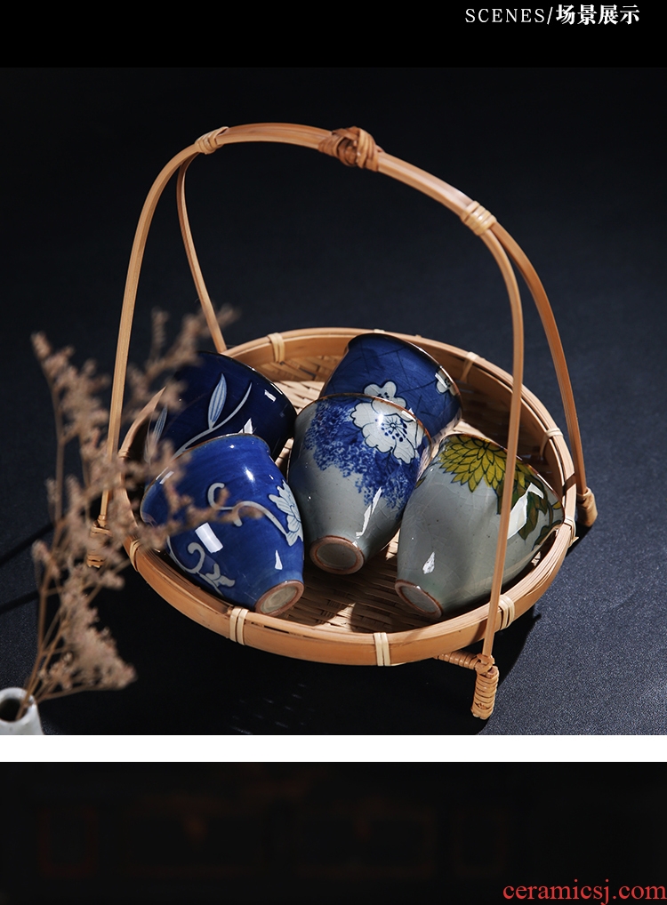 The Product porcelain hui elder brother up with porcelain of restoring ancient ways warming my hands manual creative ceramic cups of ice cracked piece of individual sample tea cup
