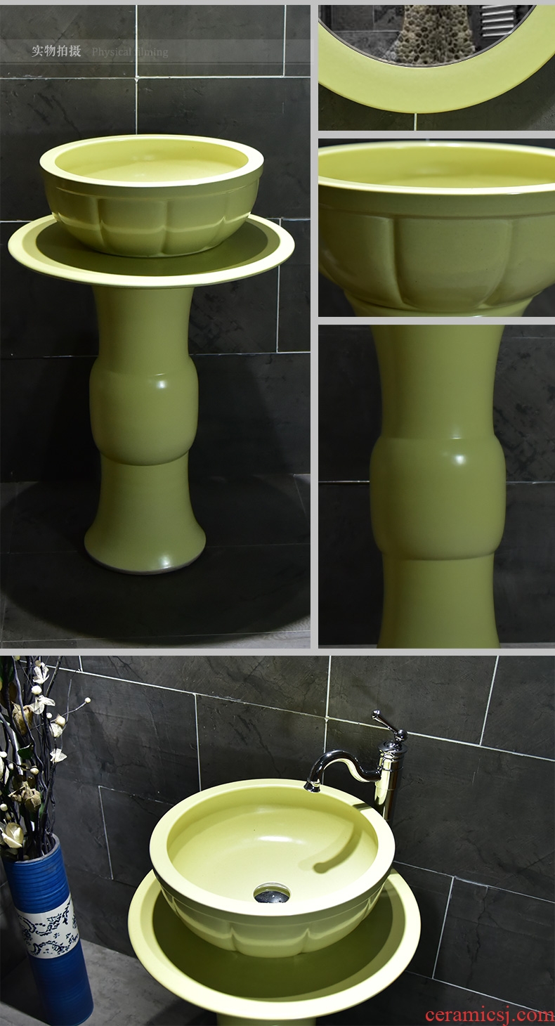 Jingdezhen pillar to use the lavatory floor is suing toilet lavabo one pillar type ceramic wash basin
