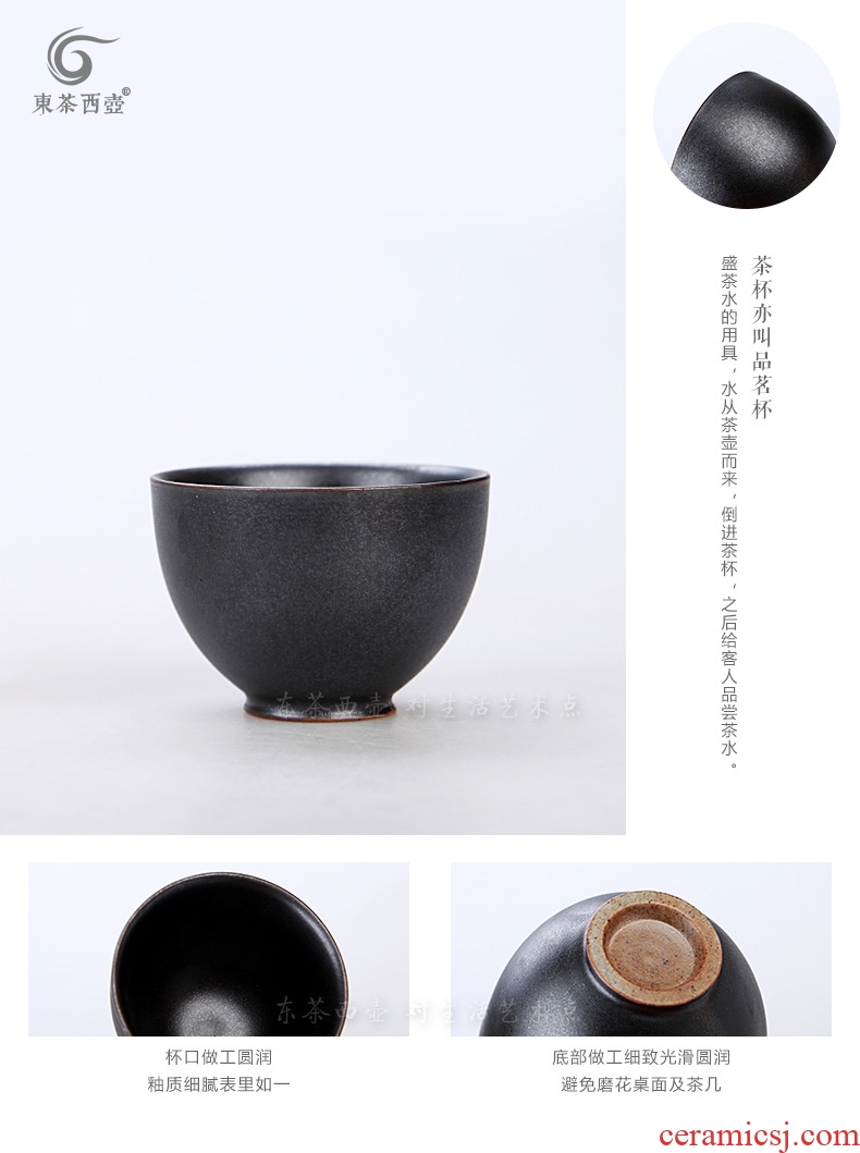 East west tea pot office of dry mercifully kung fu tea set, the ancient glaze a pot of tea set 2 cups of small property