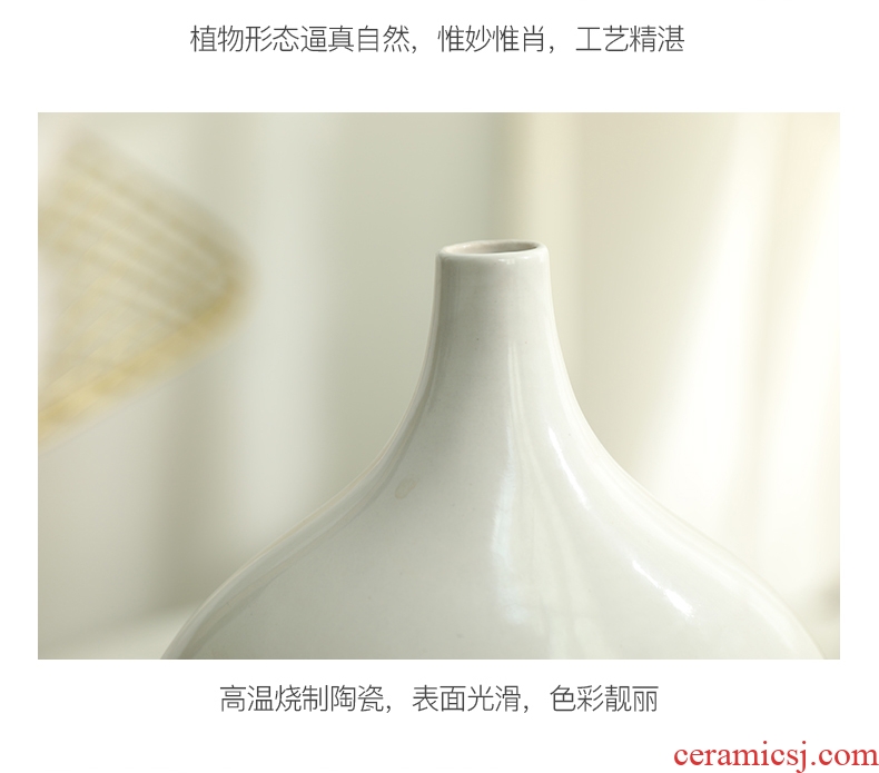 The Nordic idea vase furnishing articles contracted and I sitting room ceramic vase three suits for of curvature vase furnishing articles