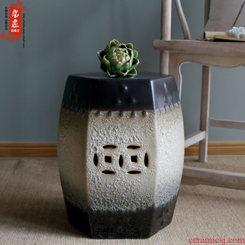 Drum who ceramic stools decorative porcelain pier cold pier of new Chinese style originality sit toilet who sitting room between example porcelain who