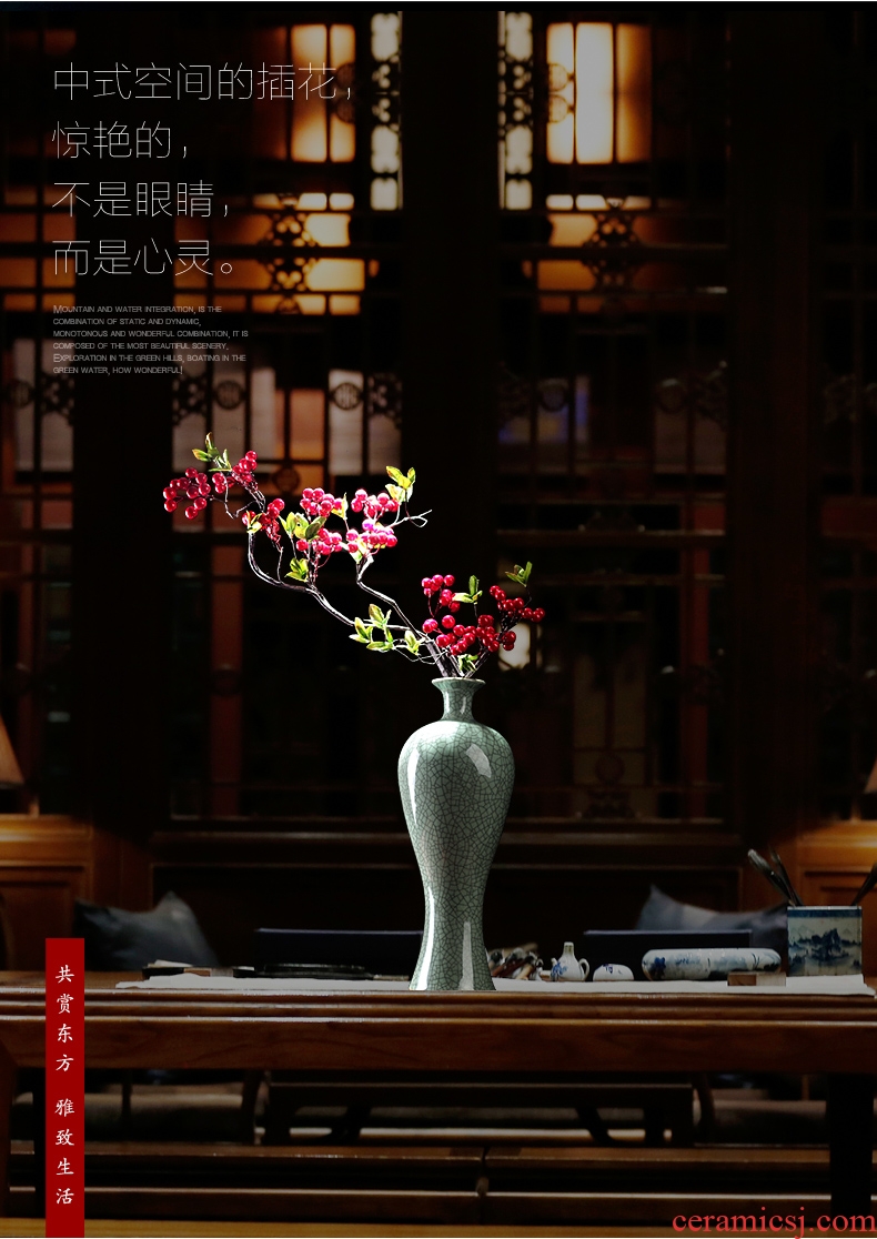 Flower implement soft outfit antique vase zen ceramics material Oriental Flower arranging traditional classical Flower vases, celadon