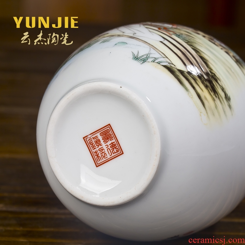 Package mail 1 catty ceramic bottle of jingdezhen ceramic jars home wine jar of wine mercifully it the four most beautiful women