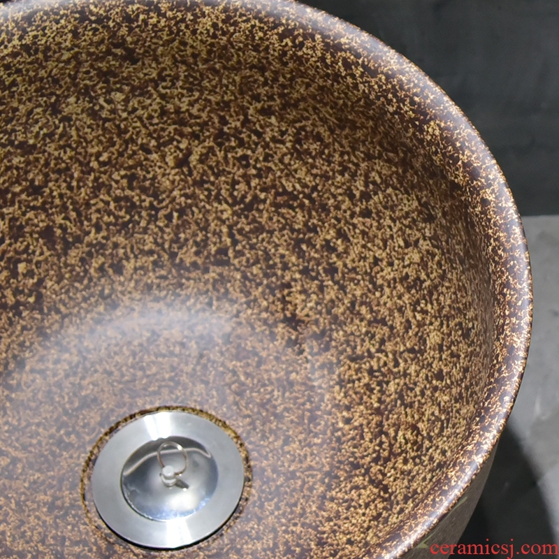 Jingdezhen ceramic mop pool petals line art restoring ancient ways household balcony toilet archaize easy mop pool
