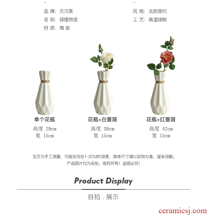 Vases, ceramic furnishing articles furnishing articles dried flower arranging flowers sitting room TV ark, Nordic I and contracted sitting room creative floral outraged