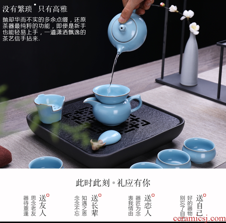 Friend is the home of a complete set of your up kung fu tea set ceramic quality goods on your porcelain ice to crack the teapot teacup gift box