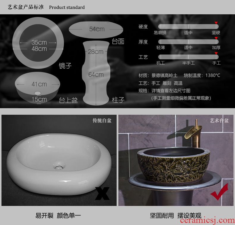 Independent ceramic lavatory basin one balcony sink is suing balcony sink ground ceramic basin of the post