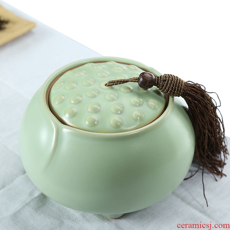 Friends are large your up caddy fixings seal packing box pu 'er tea pot ceramic 200 g