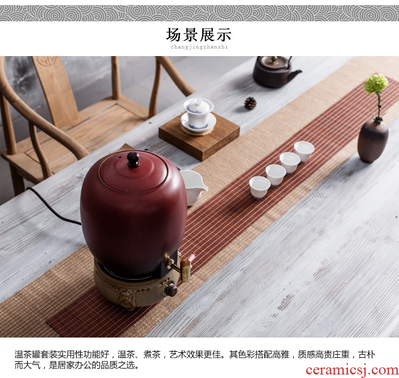 Qin Yi extra large capacity ceramic teapot the boiled tea, the electric ceramic furnace temperature POTS office home sitting room tea