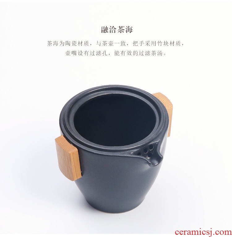 The Product porcelain sink dipper dish portable tea set the cloth on the tea pot of ceramic is suing travel and practical