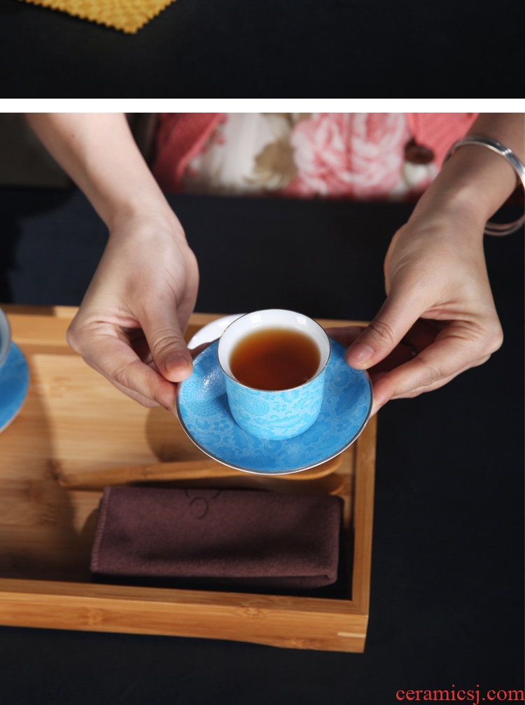 The Product porcelain sink also pick flowers blooming coasters checking ceramic saucer kung fu tea tea accessories