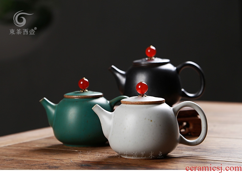 East west tea pot of Japanese tea sets dry tea with the ancient glaze a pot of 2 cups do make a pot of bearing group