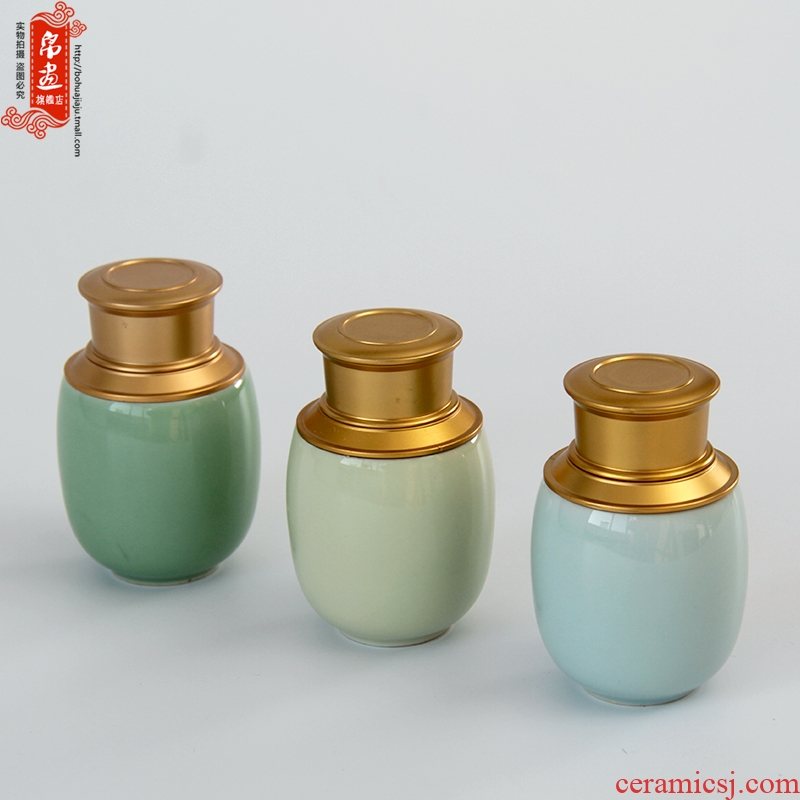 Longquan celadon tea set ceramic tea pot portable small household seal tea pot pu 'er tea tea pot tea boxes