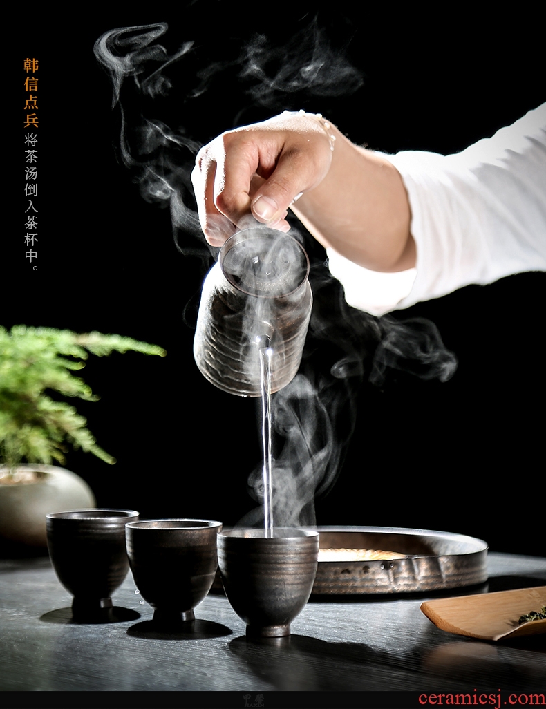 JiaXin manually rust the teapot glazed ceramic teapot single pot of tea, tea pu 'er tea kettle pot
