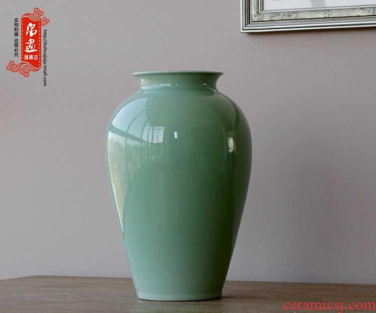 Chinese ceramics grain dry flower vase red flower arranging jar, furnishing articles furnishing articles jingdezhen porch is the key to the receive