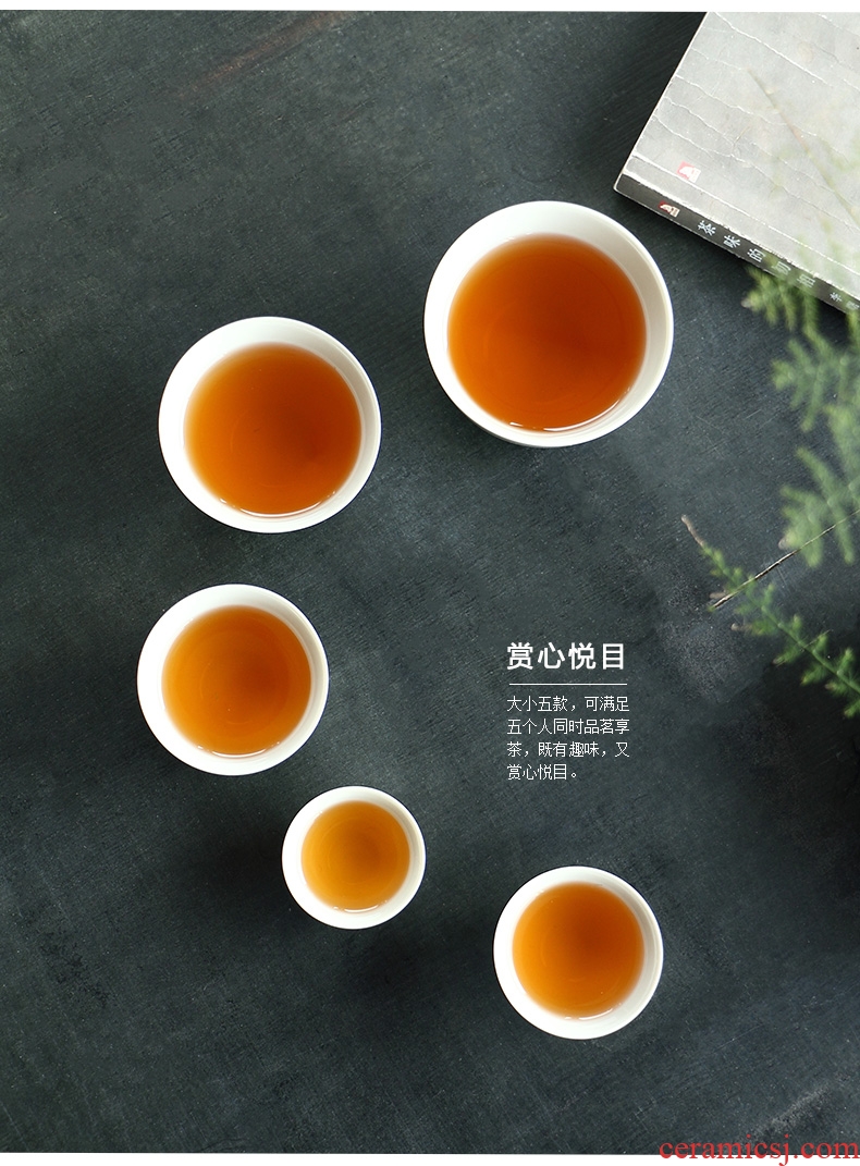 Ultimately responds to jingdezhen secret glaze small kung fu tea tea cup sample tea cup large personal master cup Japanese set of CPU