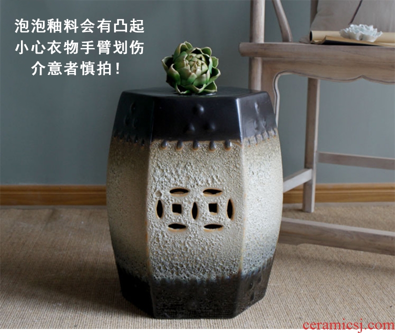 Drum who ceramic stools decorative porcelain pier cold pier of new Chinese style originality sit toilet who sitting room between example porcelain who