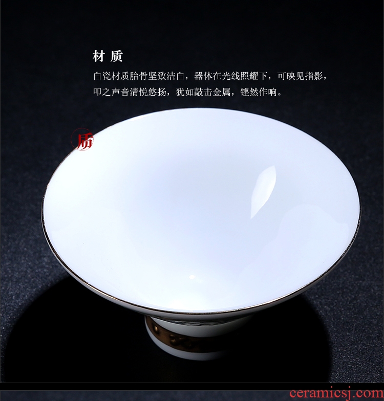 Jingdezhen porcelain remit gathers up the flower hat cupped pastel rolling cup cup hand paint sample tea cup masters cup