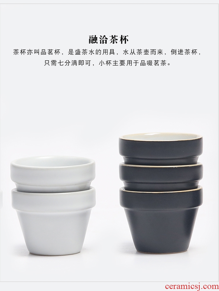 The Product porcelain sink "street" on the pot of business travel ceramic tea set four cups crack cup to carry a pot of tea tray