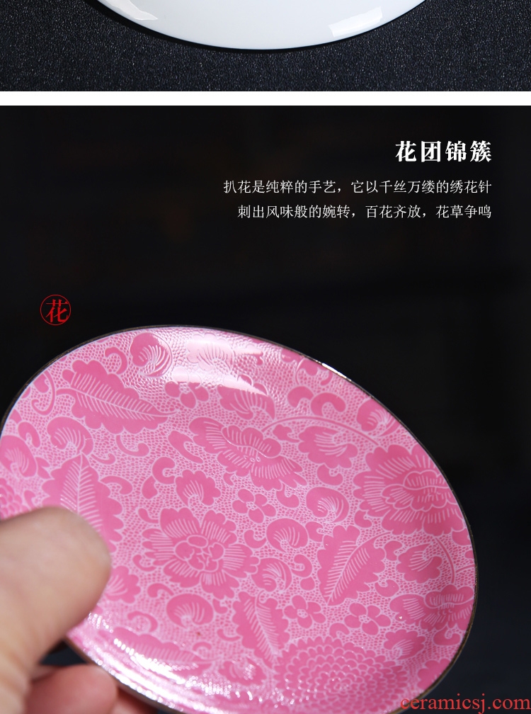 The Product porcelain sink also pick flowers blooming coasters checking ceramic saucer kung fu tea tea accessories