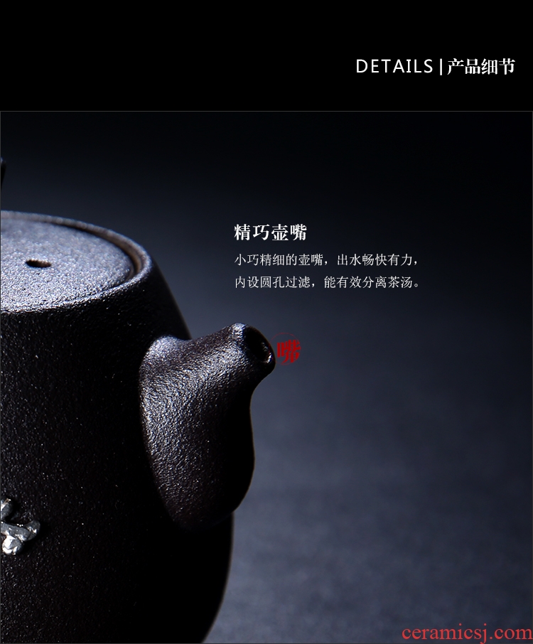 The Product porcelain sink coarse pottery ease pot with silver checking silver ceramic teapot tea gift kung fu tea