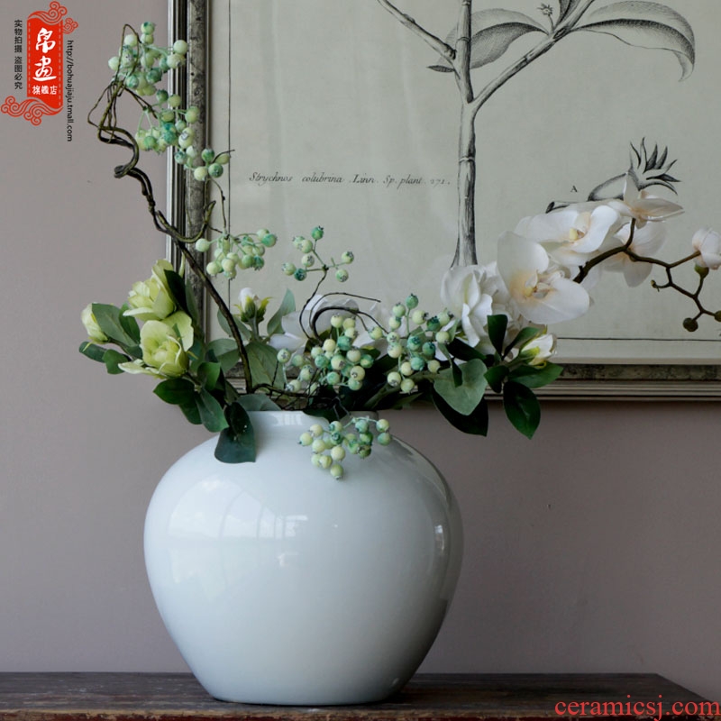 Jingdezhen ceramic vase furnishing articles of new Chinese style living room grain dry flower flower arranging flowers, TV ark, adornment household